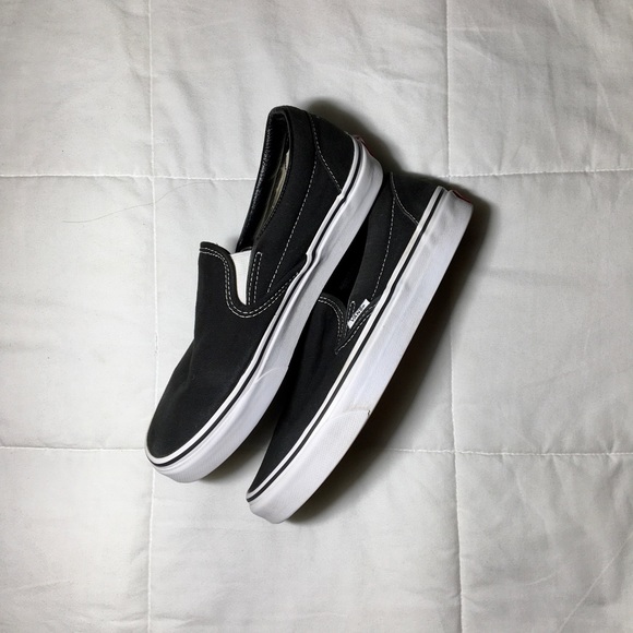 white vans slip ons